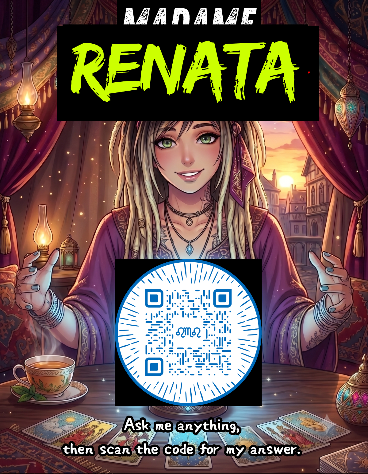 Renata design, the version printed on white shirts