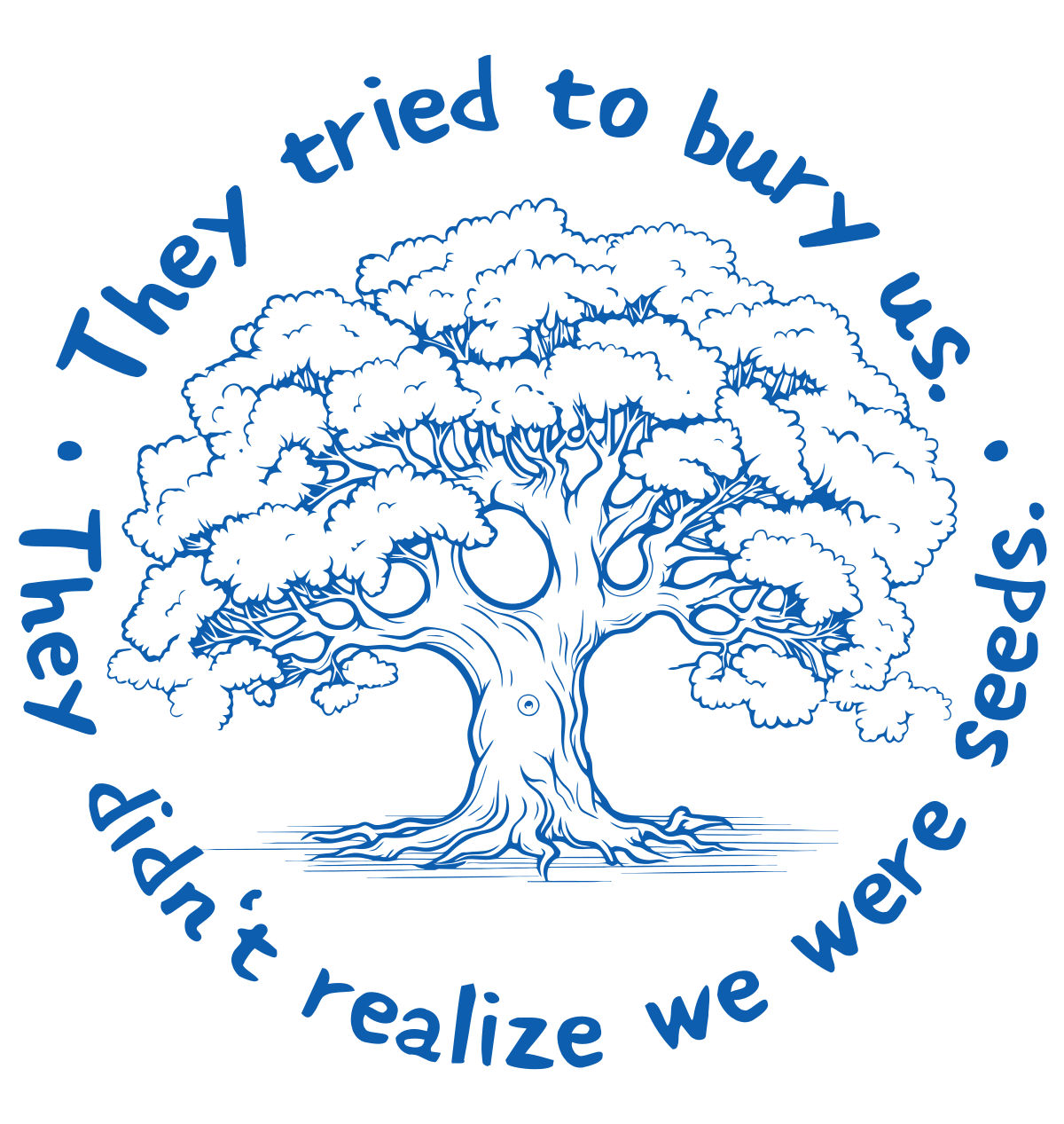 Xoey design, the version printed on white shirts